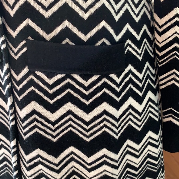 MISSONI New black white fall winter coat XS 2 4 - Picture 6 of 10